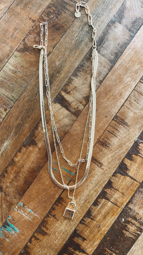 Triple Gold Necklace
