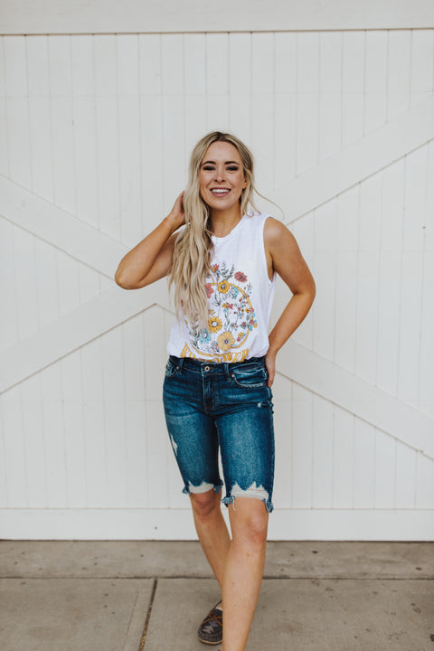 Distressed Bermuda Short