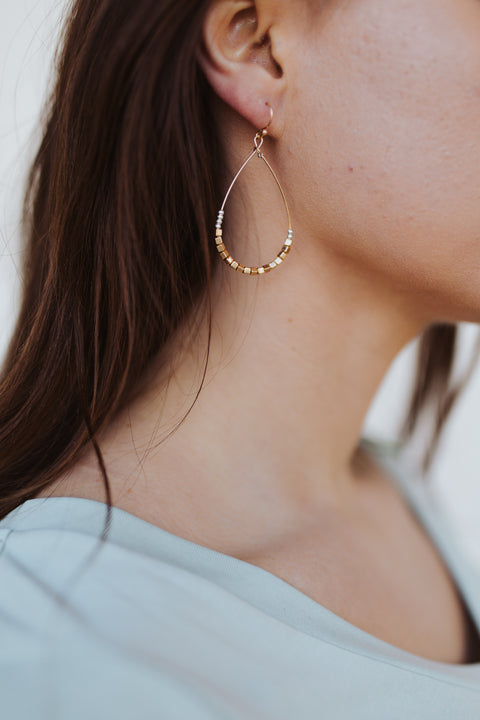 Gold Teardrop Earrings